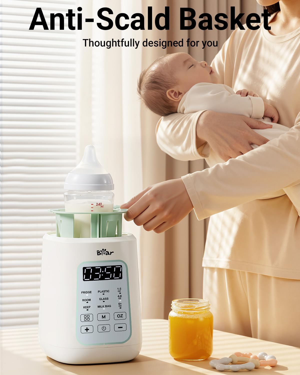 Bear Baby Bottle Warmer for Breast Milk & Formula