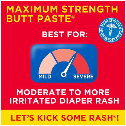 Maximum Strength Diaper Rash Cream With Zinc Oxide