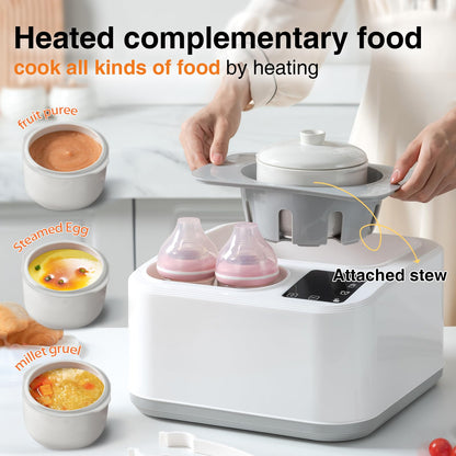 BRBLUERISE 8-in-1 Baby Bottle Warmer & Sterilizer