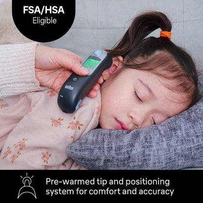 Digital Ear Thermometer With Age Precision Display
