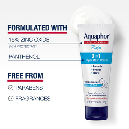 Aquaphor Baby Healing Ointment Advanced Therapy Skin Protectant for Chapped or Dry Skin