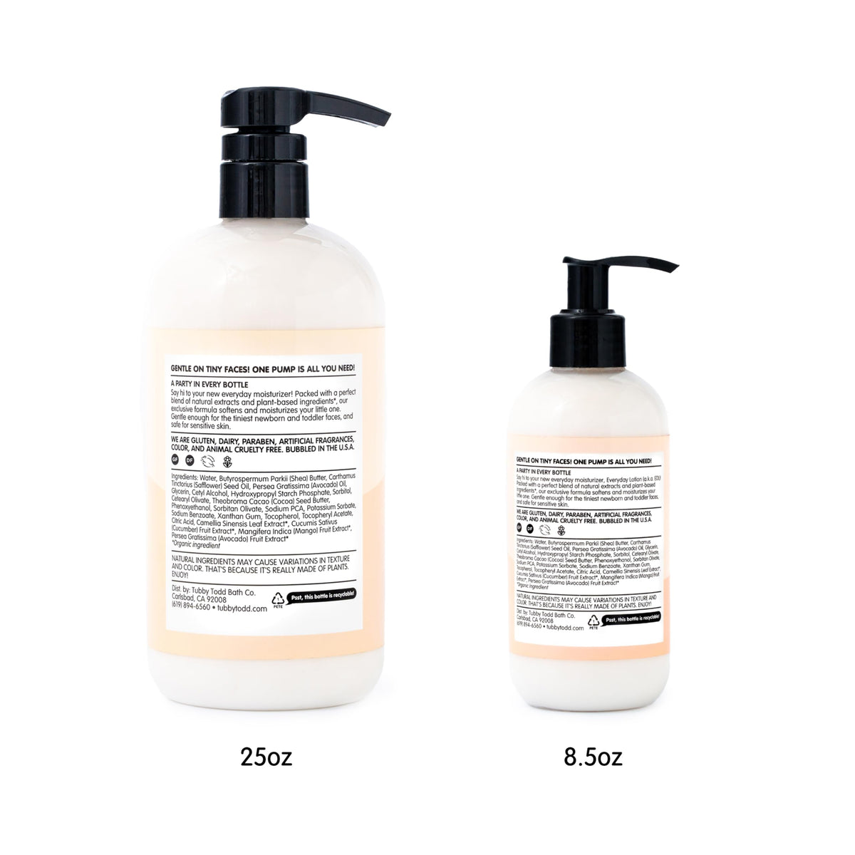 TUBBY TODD Everyday Baby Lotion, Moisturizer for Sensitive Skin