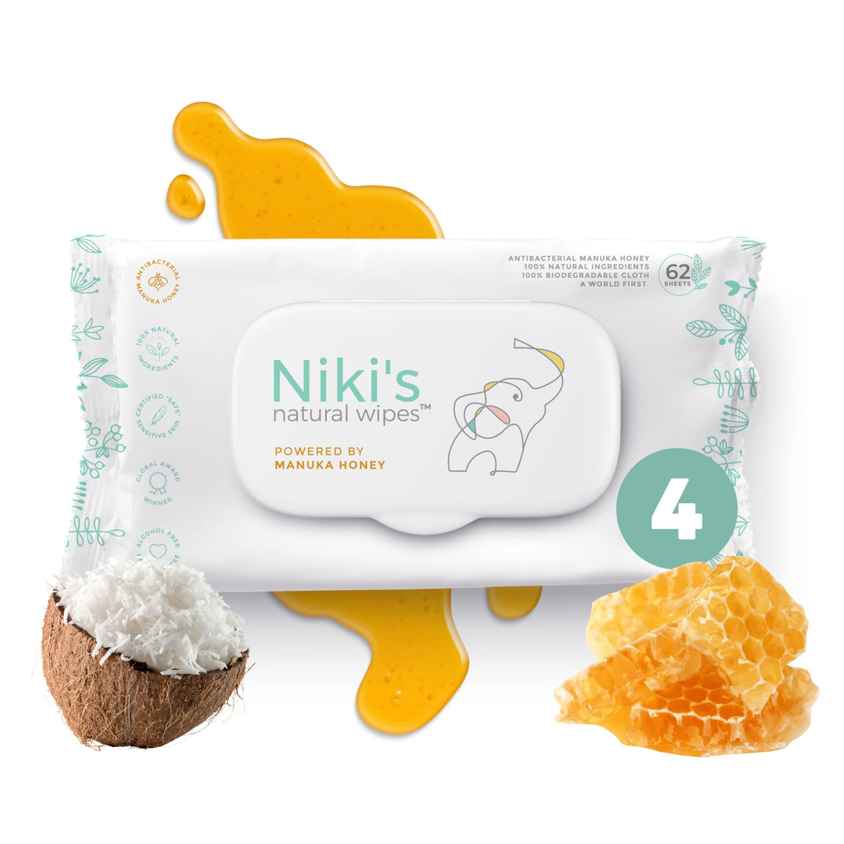 Natural Baby Wipes for Sensitive Skin and Daily Care