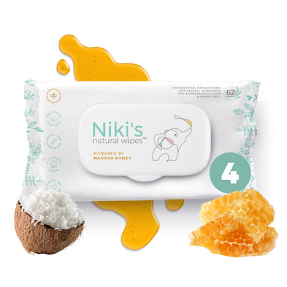 Natural Baby Wipes for Sensitive Skin and Daily Care