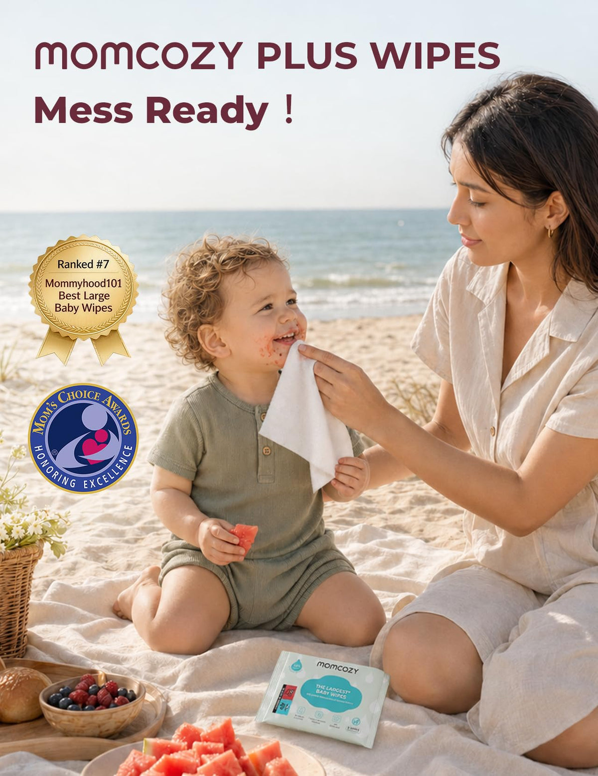 Gentle Baby Wipes for Sensitive Skin and Everyday Care