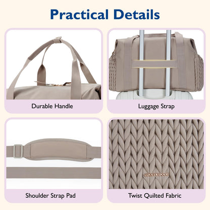 Large Diaper Bag Tote With Pacifier Case