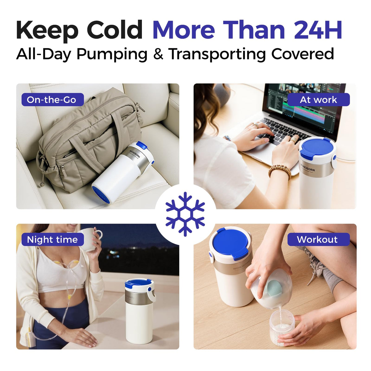 WONDBORN Portable Breast Milk Cooler for Travel