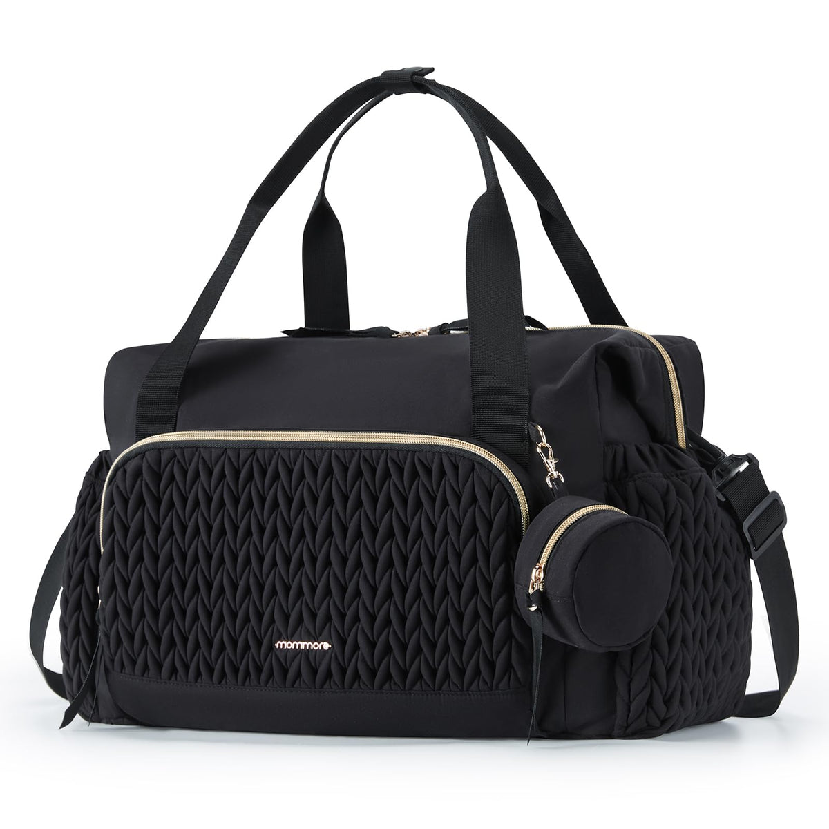 Large Diaper Bag Tote With Pacifier Case