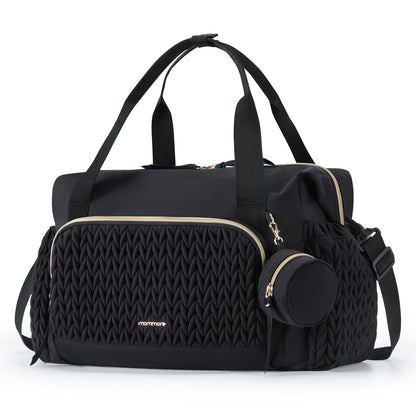 Large Diaper Bag Tote With Pacifier Case