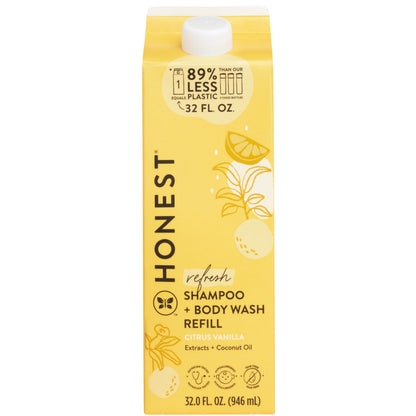 The Honest Company 2-in-1 Cleansing Shampoo + Body Wash | Gentle for Baby | Naturally Derived, Tear-free, Hypoallergenic