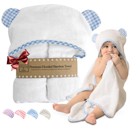 Channing & Yates Organic Hooded Baby Towel Set