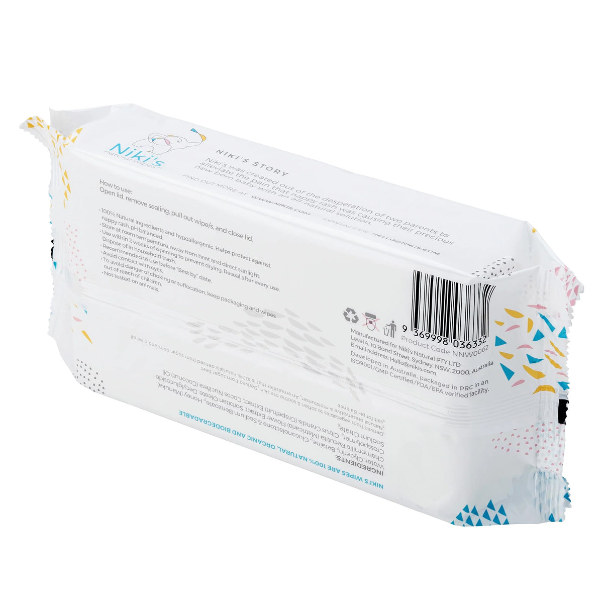 Natural Baby Wipes for Sensitive Skin and Daily Care