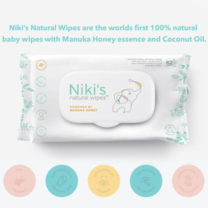 Natural Baby Wipes for Sensitive Skin and Daily Care