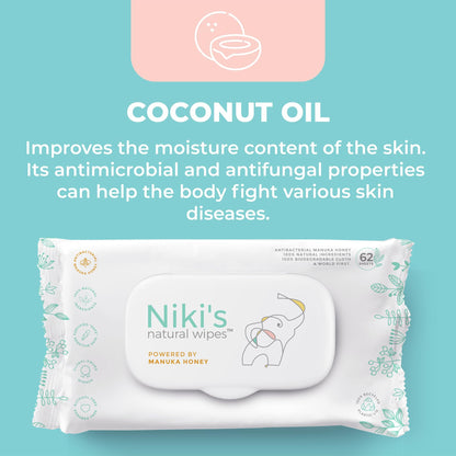 Natural Baby Wipes for Sensitive Skin and Daily Care