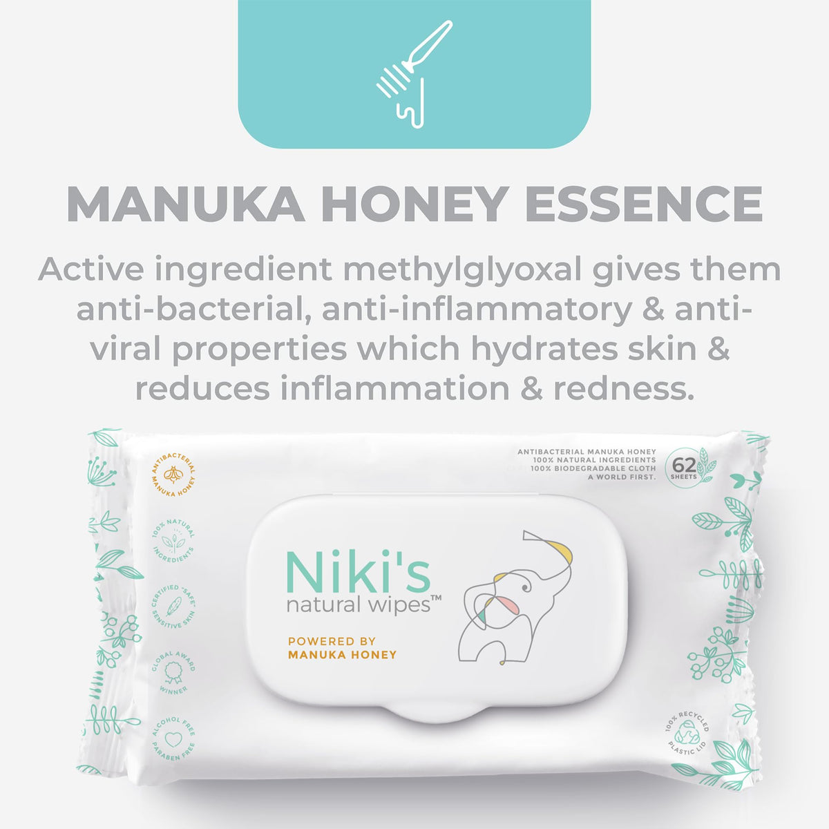 Natural Baby Wipes for Sensitive Skin and Daily Care