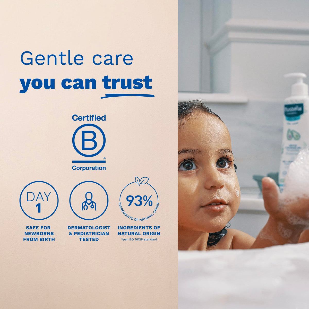 Mustela Gentle Cleansing Gel - Baby Wash for Delicate Skin and Hair - Newborn-Safe Cleanser - Made with with Natural Avocado Perseose - 1 or 2-Pack - Various Sizes