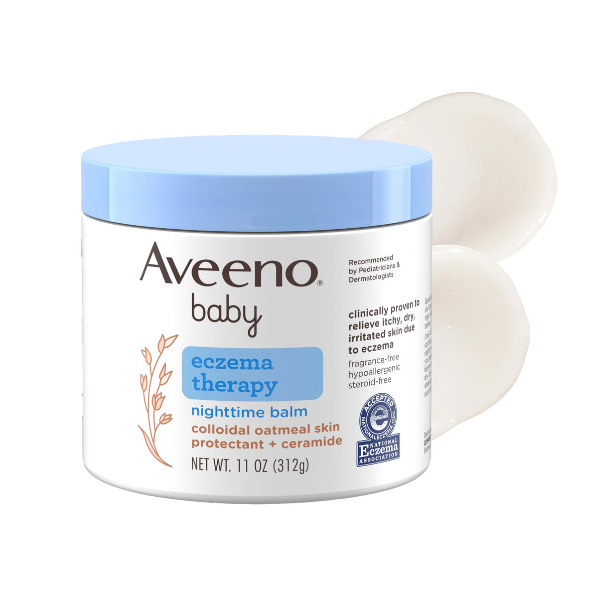 Aveeno Baby Eczema Therapy Nighttime Body Balm, Moisturizing Eczema Treatment collection