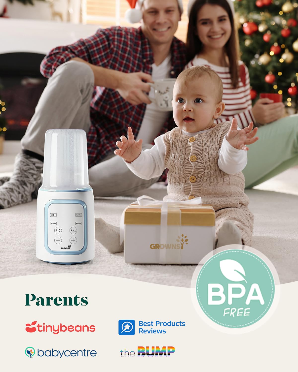 GROWNSY Baby Bottle Warmer for Breast Milk