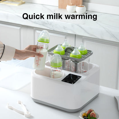 BRBLUERISE 8-in-1 Baby Bottle Warmer & Sterilizer