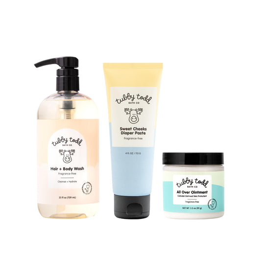Tubby Todd Baby Bath and Skincare Kit, The Bundle Gift Set