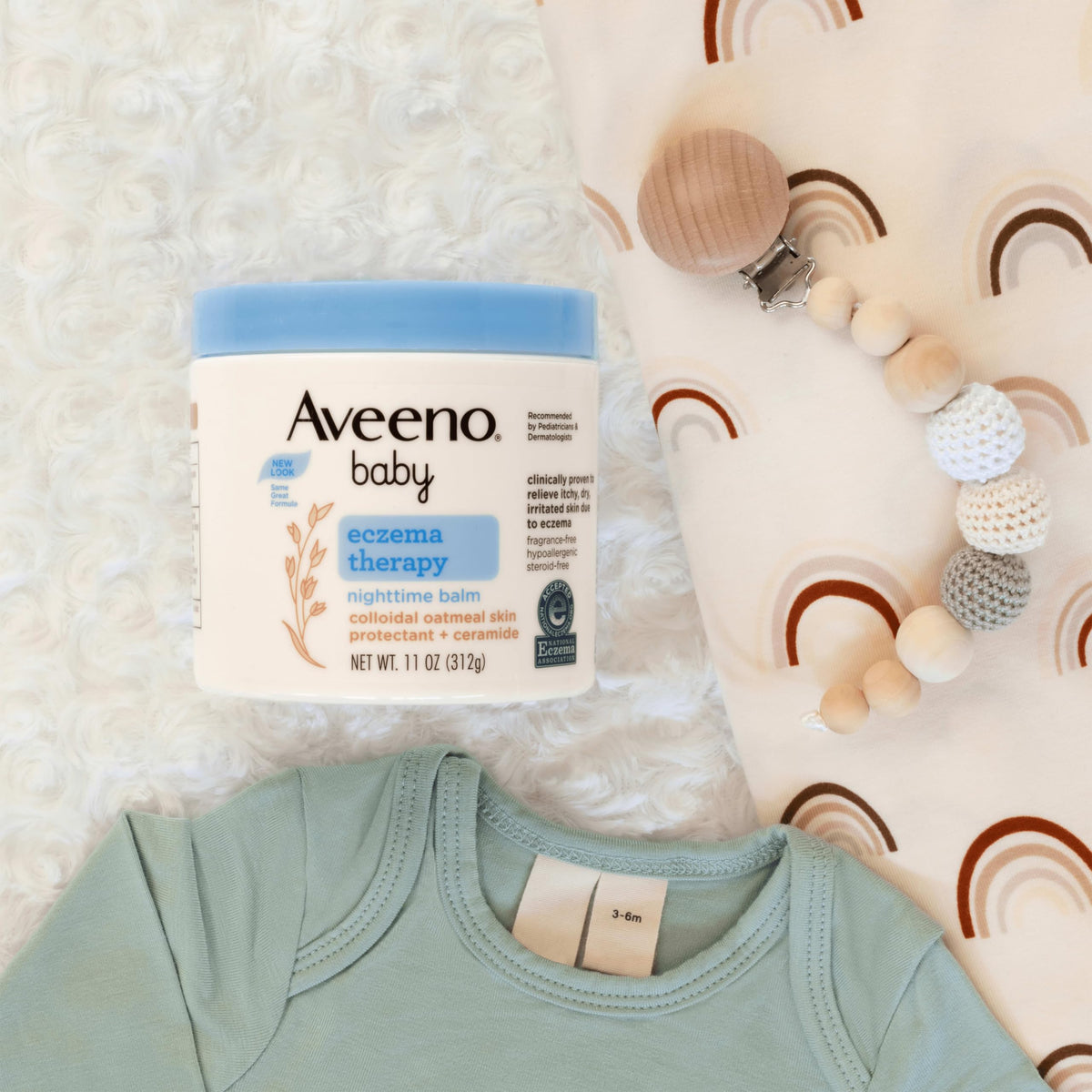 Aveeno Baby Eczema Therapy Nighttime Body Balm, Moisturizing Eczema Treatment collection
