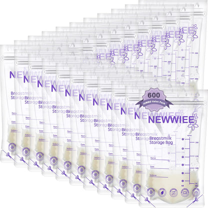 Newwiee Breast Milk Storage Bags 7 oz Freezer Safe