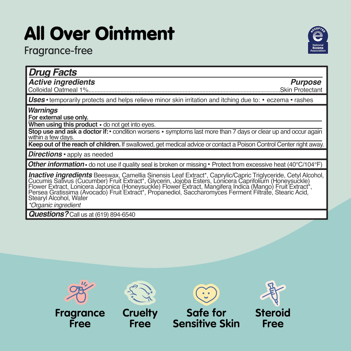 Tubby Todd All Over Ointment, Baby Eczema Cream for Sensitive Skin