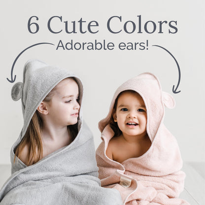 Natemia Organic Hooded Baby Towel Set