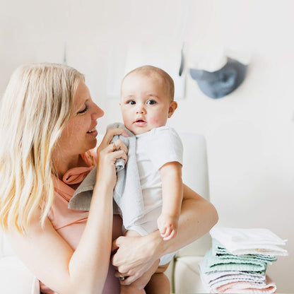 Natemia Organic Hooded Baby Towel Set