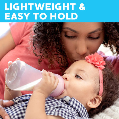 Hybrid Glass Baby Bottle With Lightweight Outer Shell