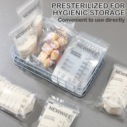 Newwiee Breast Milk Storage Bags 7 oz Freezer Safe