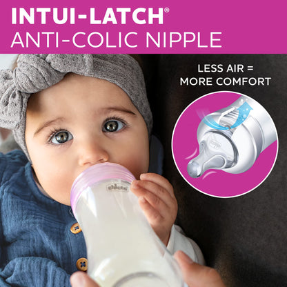 Hybrid Glass Baby Bottle With Lightweight Outer Shell