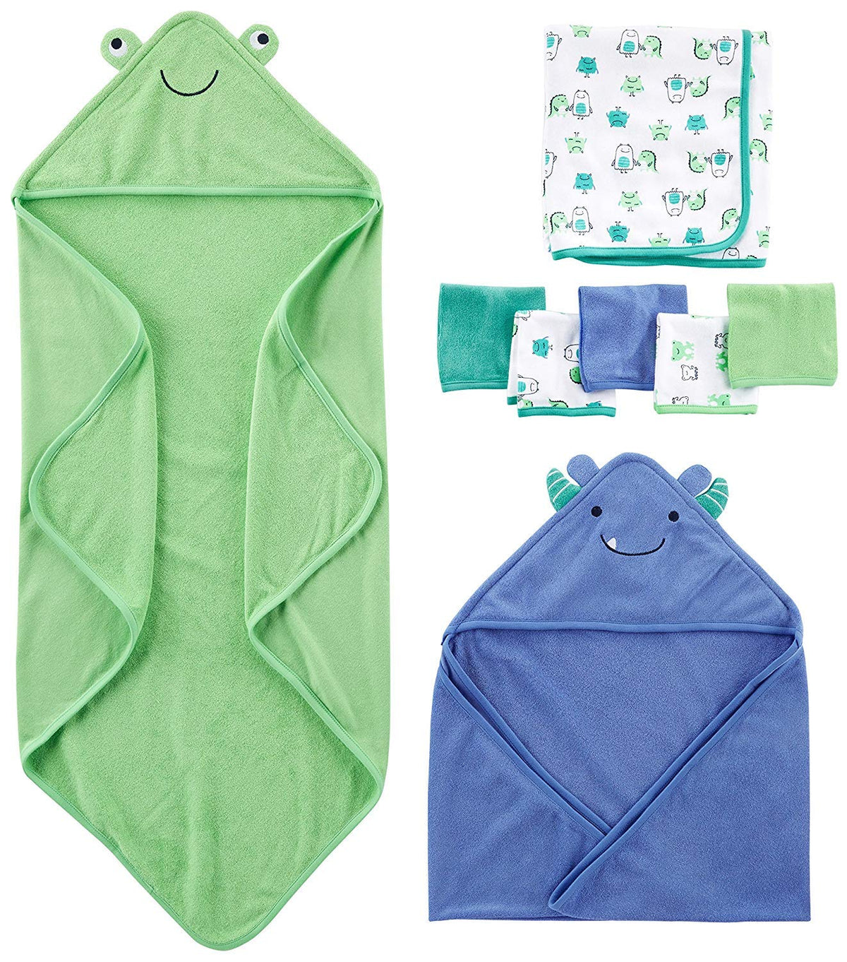Carter's Baby Towel & Washcloth Set 8 Piece