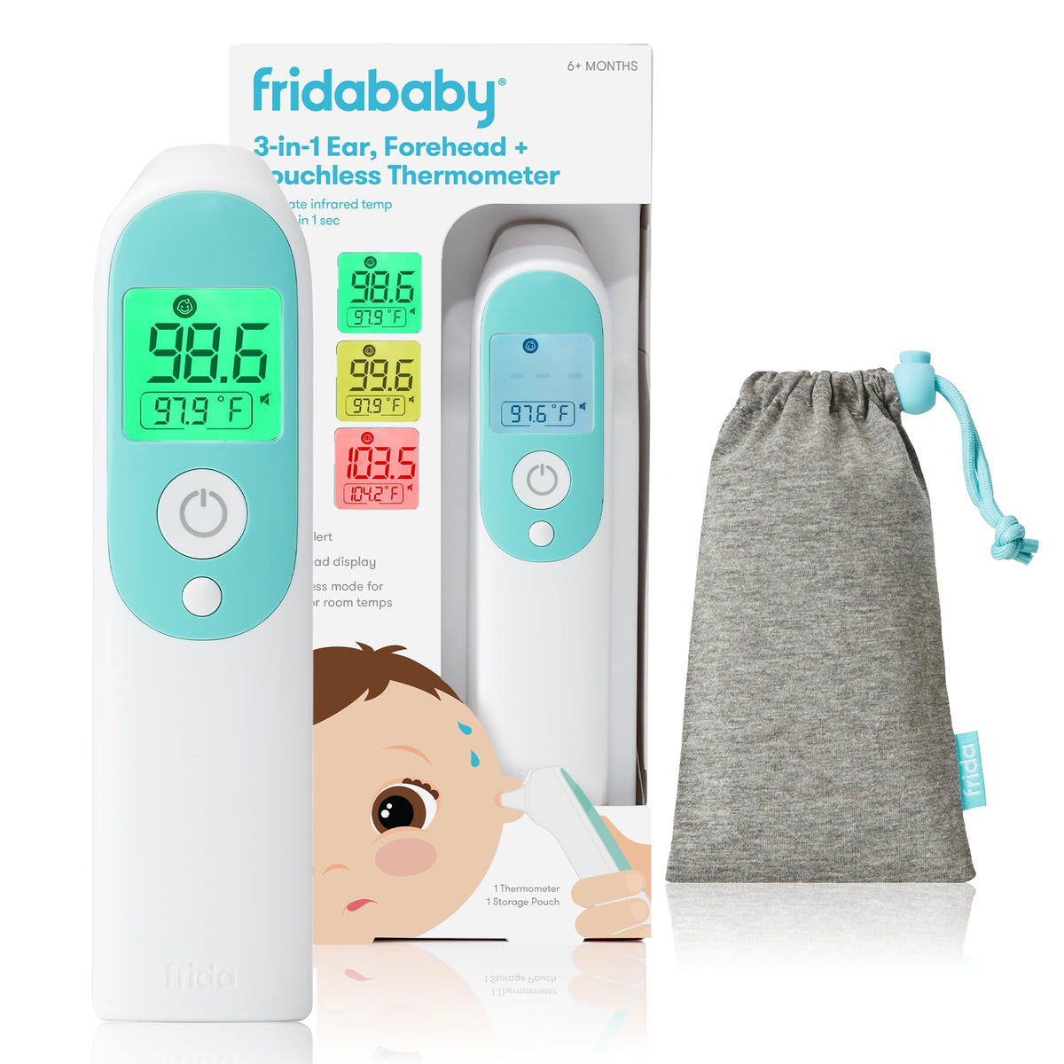 3-in-1 Infrared Baby Ear and Forehead Thermometer