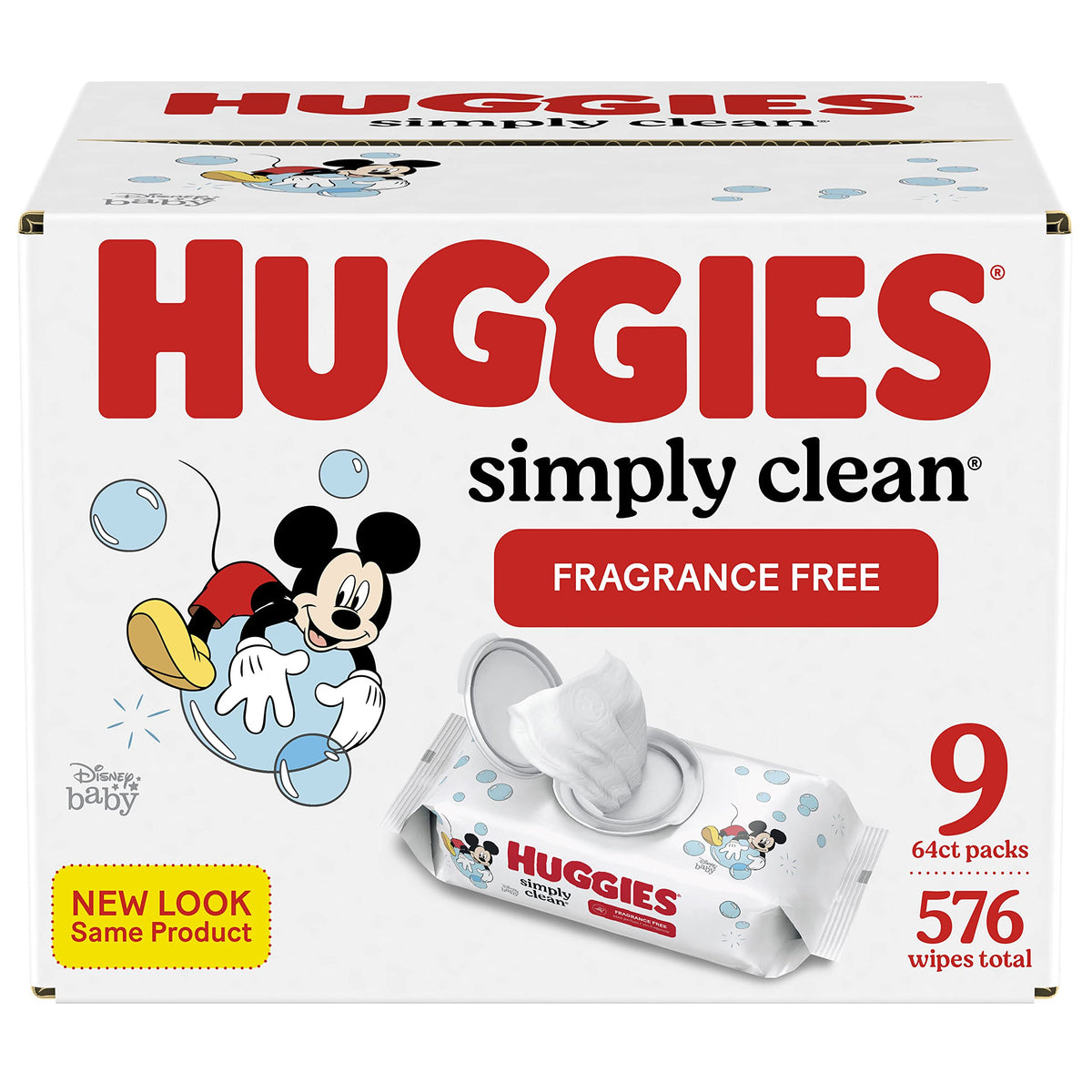 Simply Clean Unscented Baby Wipes