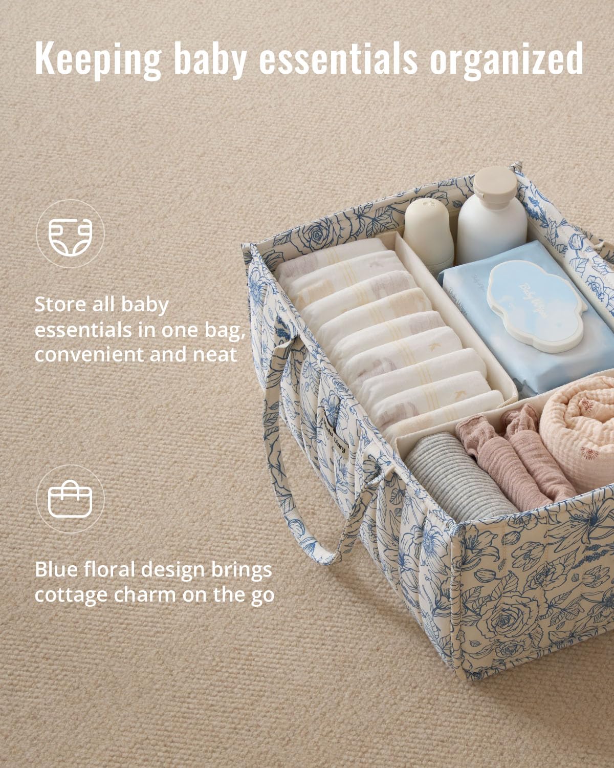 Baby Diaper Caddy Organizer for Newborn Essentials