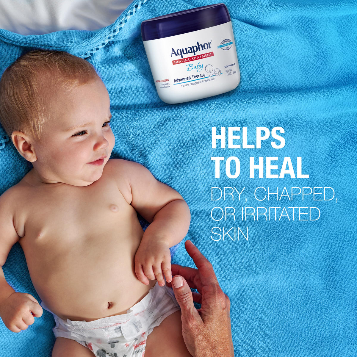 Aquaphor Baby Healing Ointment Advanced Therapy Skin Protectant for Chapped or Dry Skin