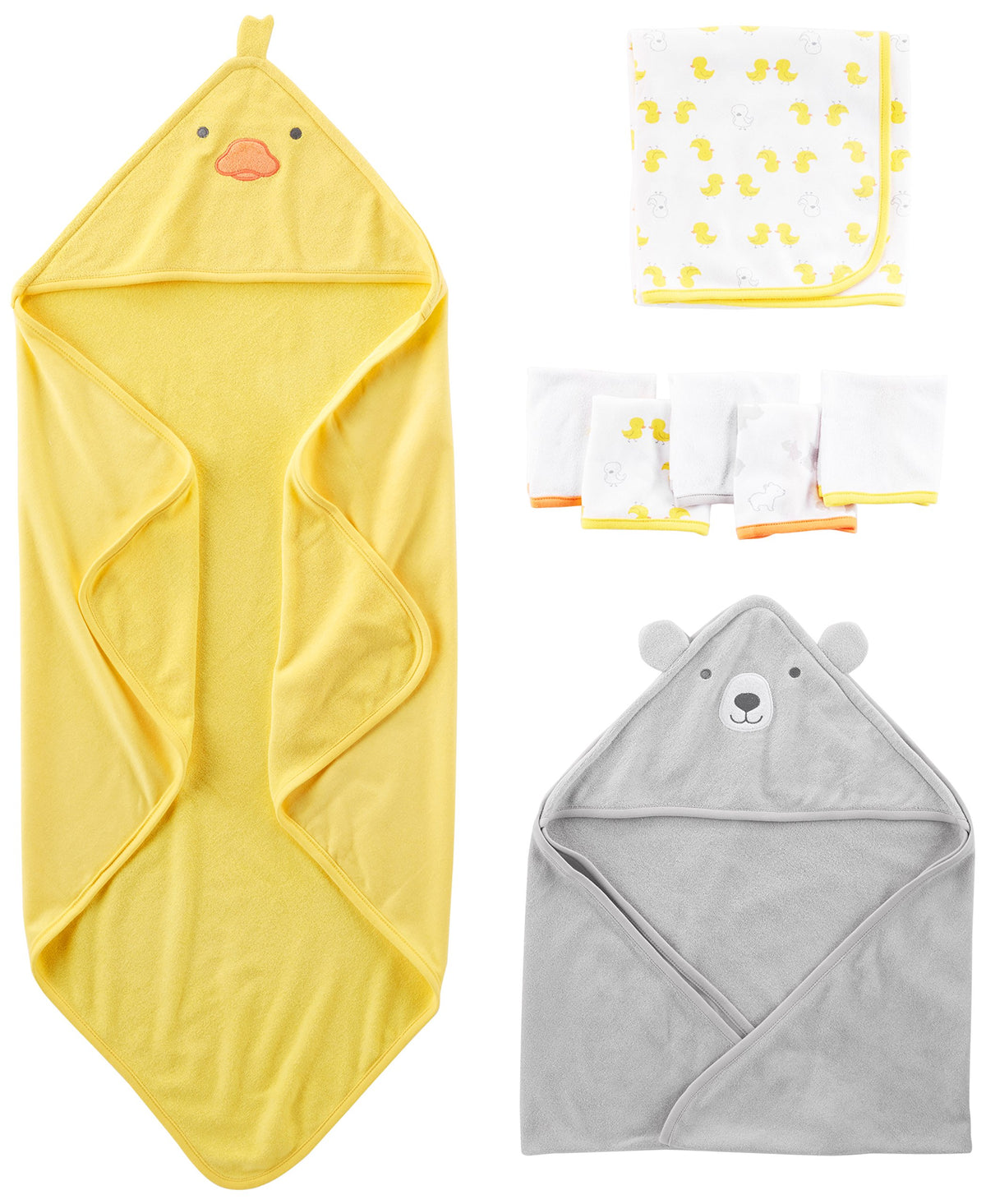Carter's Baby Towel & Washcloth Set 8 Piece