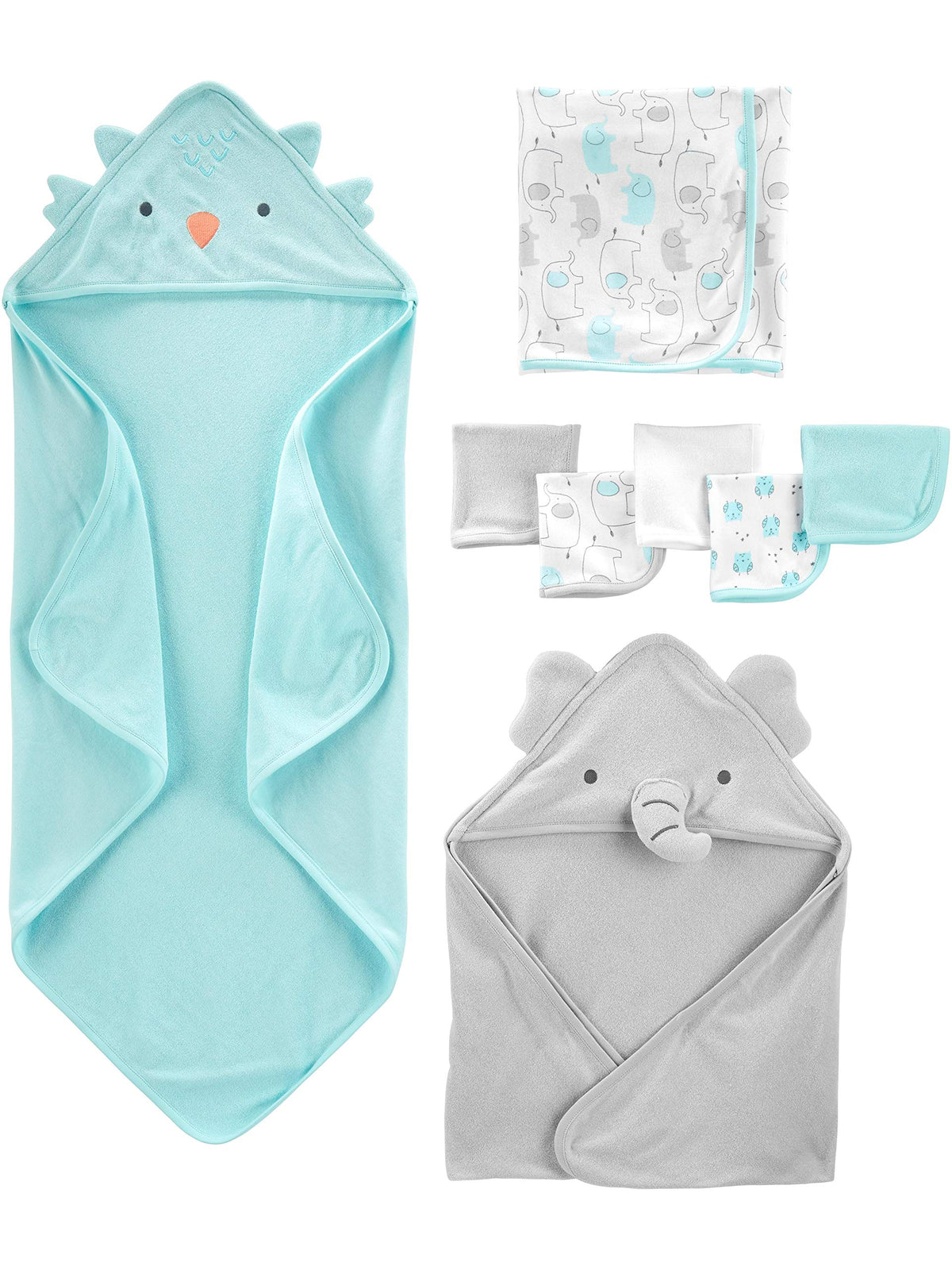 Carter's Baby Towel & Washcloth Set 8 Piece